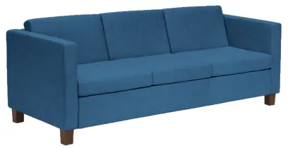 BOGA - 3 sedací souprava, koženka SK 8 - koženka světle modrá